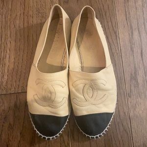 Chanel single sole espadrille size 40